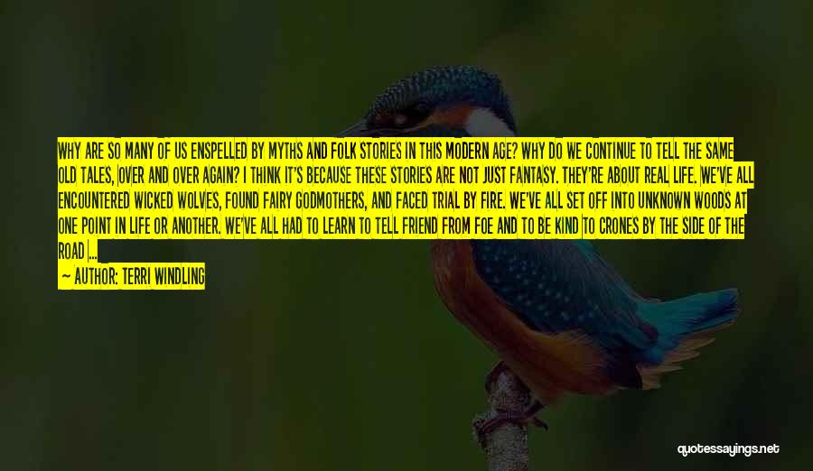 Terri Windling Quotes: Why Are So Many Of Us Enspelled By Myths And Folk Stories In This Modern Age? Why Do We Continue