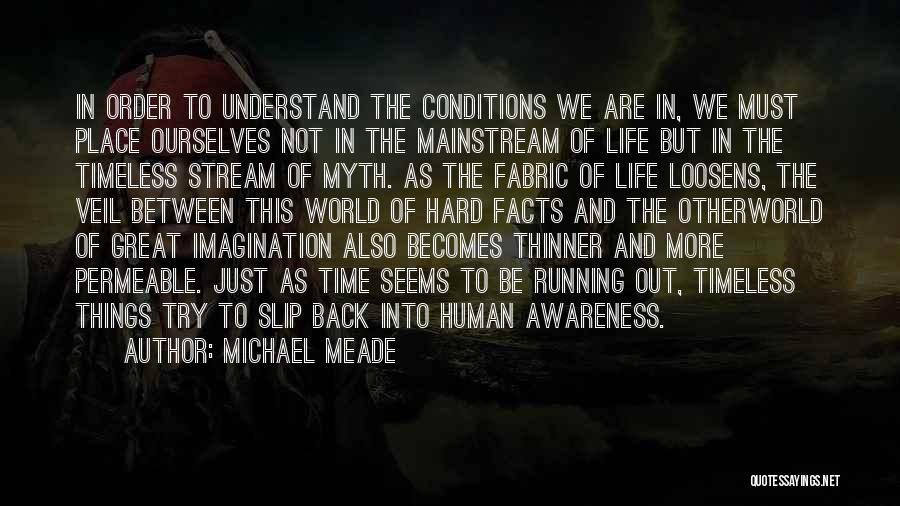 Michael Meade Quotes: In Order To Understand The Conditions We Are In, We Must Place Ourselves Not In The Mainstream Of Life But