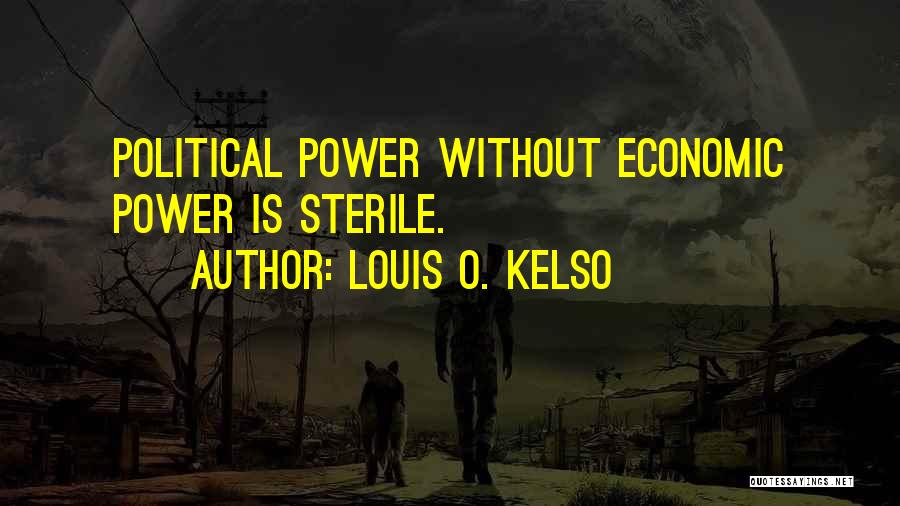 Louis O. Kelso Quotes: Political Power Without Economic Power Is Sterile.