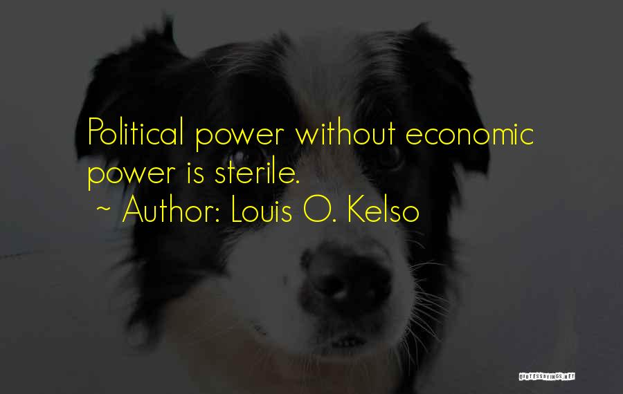 Louis O. Kelso Quotes: Political Power Without Economic Power Is Sterile.