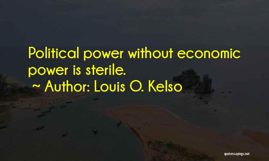 Louis O. Kelso Quotes: Political Power Without Economic Power Is Sterile.