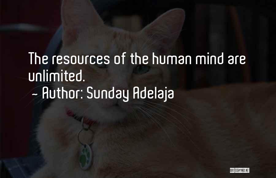 Sunday Adelaja Quotes: The Resources Of The Human Mind Are Unlimited.