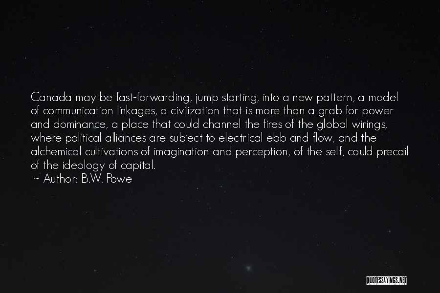 B.W. Powe Quotes: Canada May Be Fast-forwarding, Jump Starting, Into A New Pattern, A Model Of Communication Linkages, A Civilization That Is More