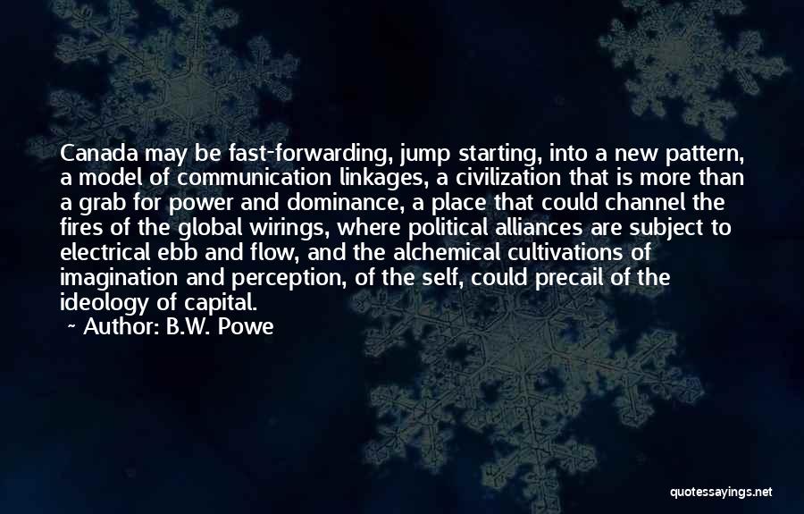B.W. Powe Quotes: Canada May Be Fast-forwarding, Jump Starting, Into A New Pattern, A Model Of Communication Linkages, A Civilization That Is More