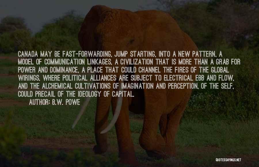 B.W. Powe Quotes: Canada May Be Fast-forwarding, Jump Starting, Into A New Pattern, A Model Of Communication Linkages, A Civilization That Is More