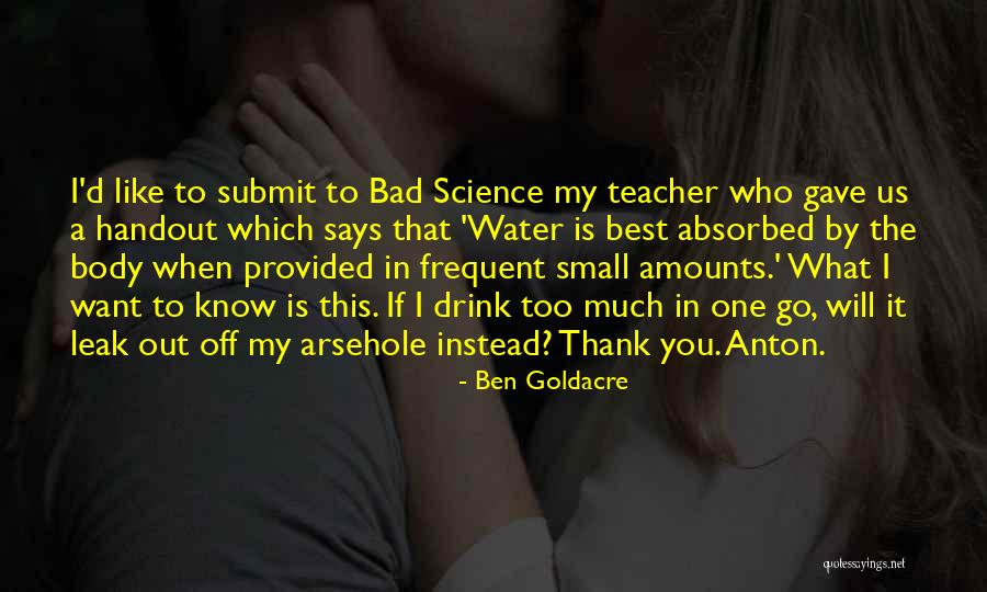 3600 Vs 3600x Quotes By Ben Goldacre