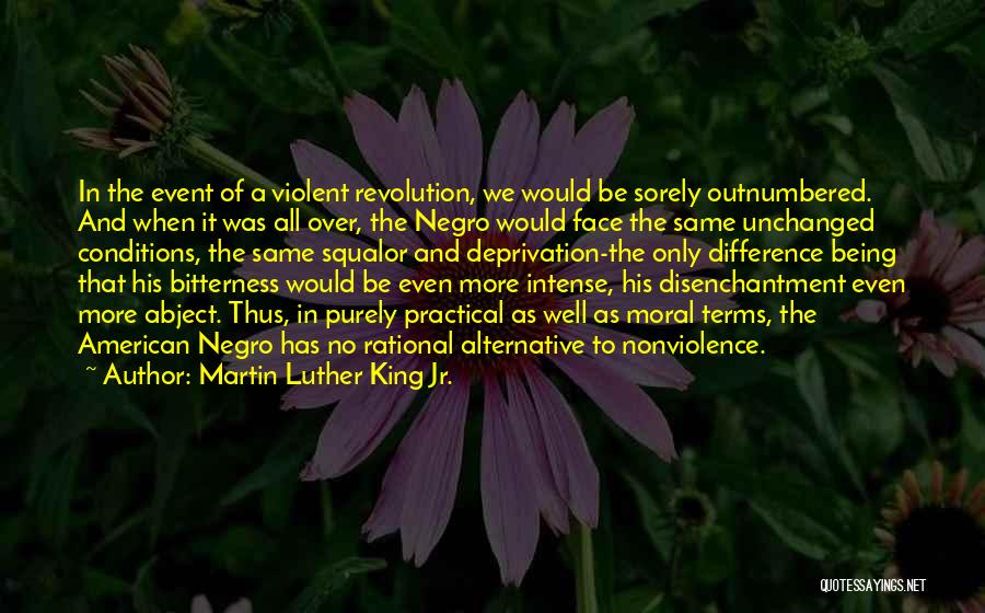 Martin Luther King Jr. Quotes: In The Event Of A Violent Revolution, We Would Be Sorely Outnumbered. And When It Was All Over, The Negro