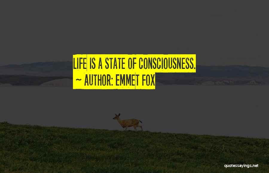 Emmet Fox Quotes: Life Is A State Of Consciousness.
