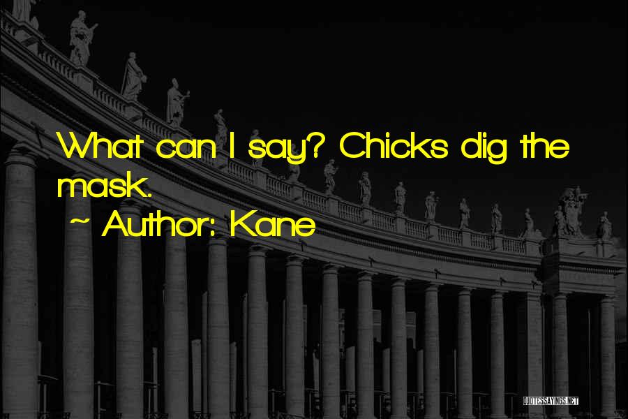 Kane Quotes: What Can I Say? Chicks Dig The Mask.