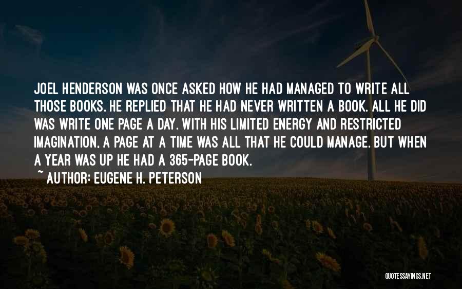 365 Quotes By Eugene H. Peterson