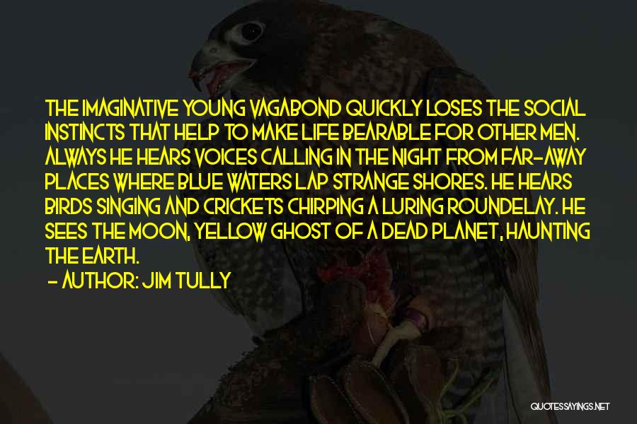 Jim Tully Quotes: The Imaginative Young Vagabond Quickly Loses The Social Instincts That Help To Make Life Bearable For Other Men. Always He