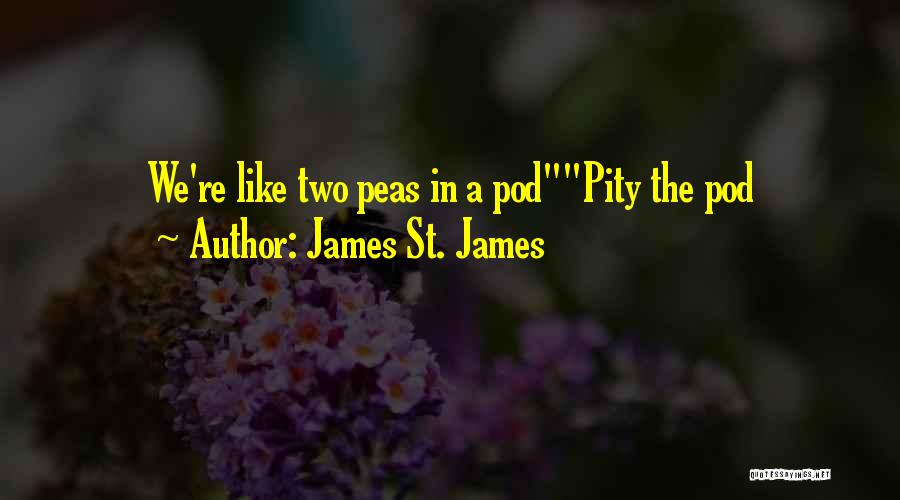 James St. James Quotes: We're Like Two Peas In A Podpity The Pod