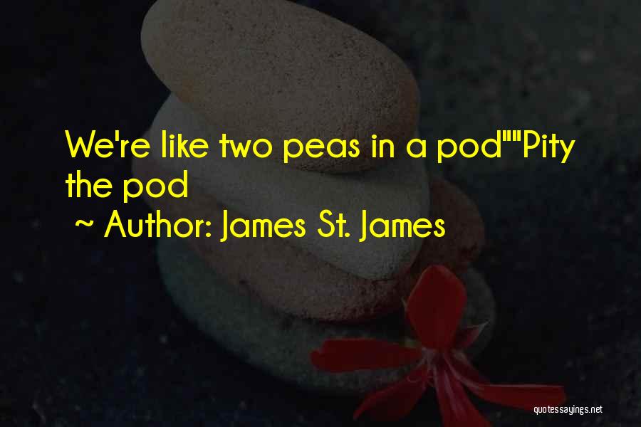 James St. James Quotes: We're Like Two Peas In A Podpity The Pod