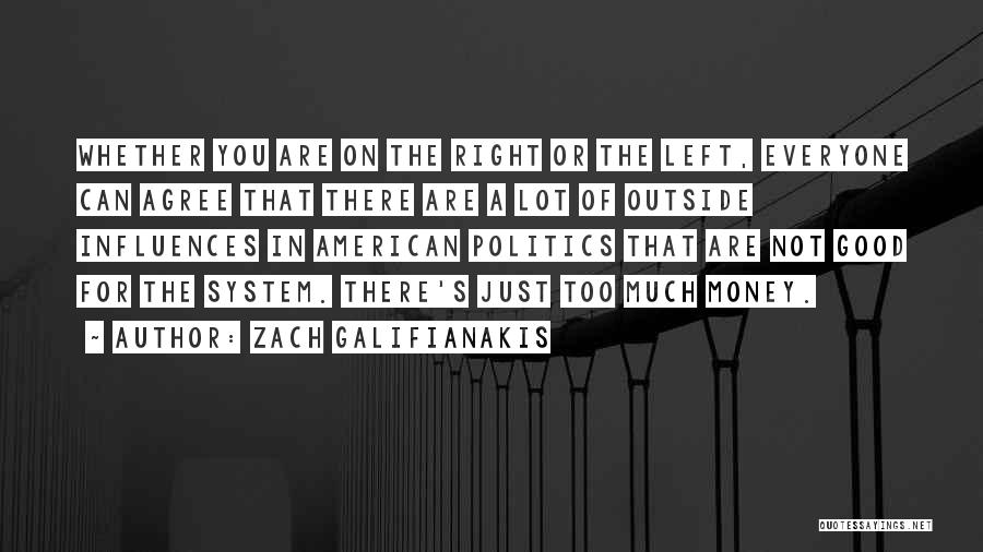 Zach Galifianakis Quotes: Whether You Are On The Right Or The Left, Everyone Can Agree That There Are A Lot Of Outside Influences