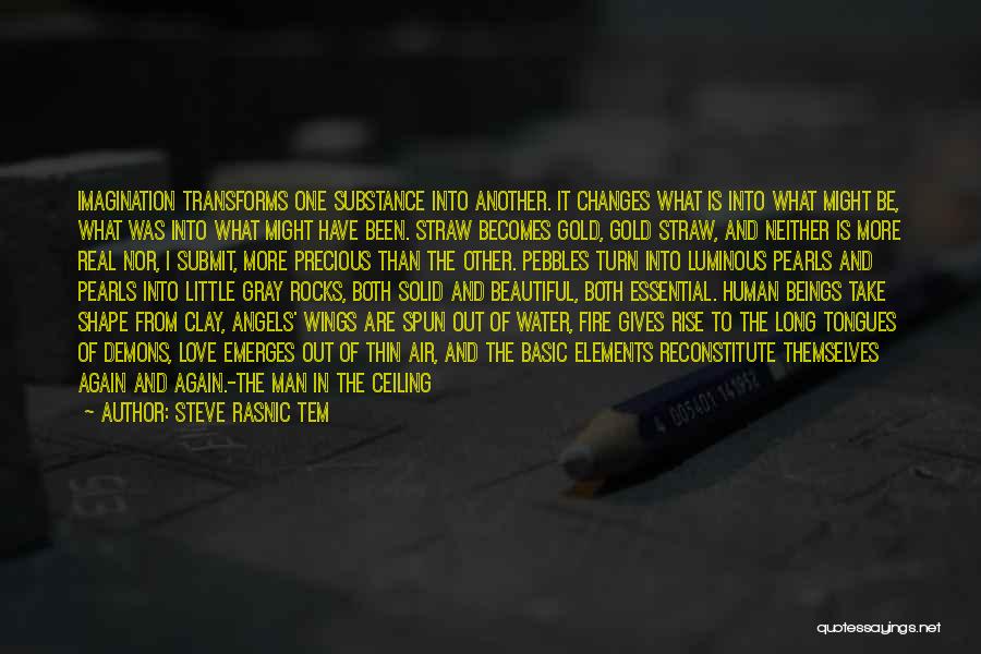 Steve Rasnic Tem Quotes: Imagination Transforms One Substance Into Another. It Changes What Is Into What Might Be, What Was Into What Might Have