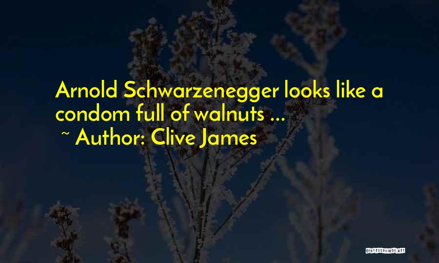 Clive James Quotes: Arnold Schwarzenegger Looks Like A Condom Full Of Walnuts ...