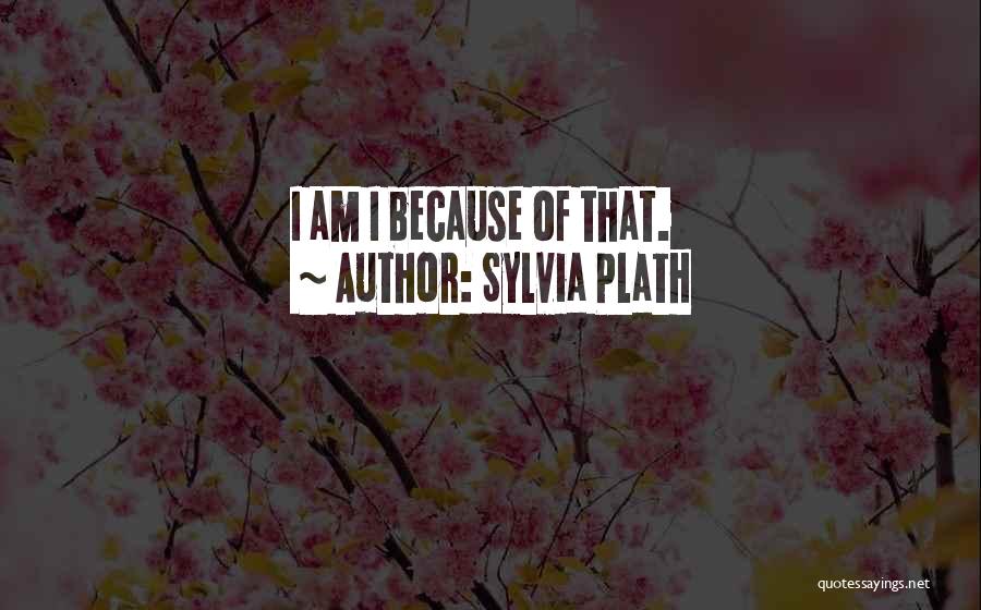 Sylvia Plath Quotes: I Am I Because Of That.