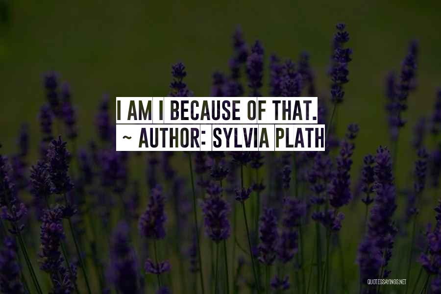 Sylvia Plath Quotes: I Am I Because Of That.