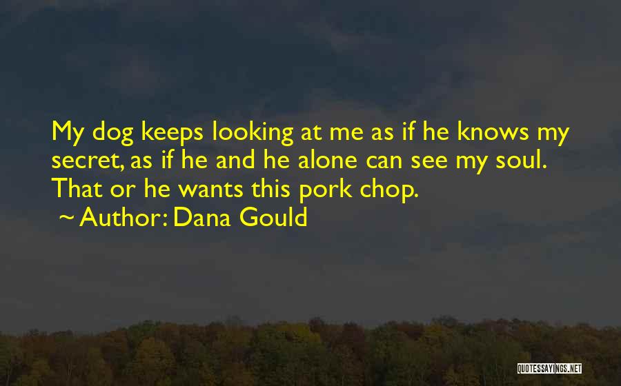 Dana Gould Quotes: My Dog Keeps Looking At Me As If He Knows My Secret, As If He And He Alone Can See