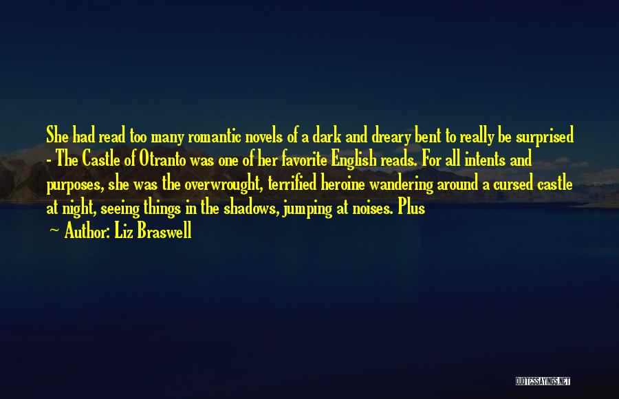 Liz Braswell Quotes: She Had Read Too Many Romantic Novels Of A Dark And Dreary Bent To Really Be Surprised - The Castle