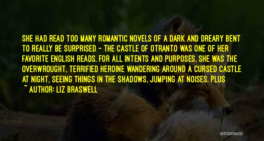 Liz Braswell Quotes: She Had Read Too Many Romantic Novels Of A Dark And Dreary Bent To Really Be Surprised - The Castle