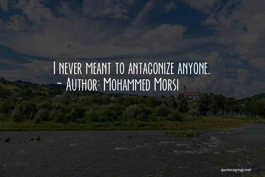 Mohammed Morsi Quotes: I Never Meant To Antagonize Anyone.