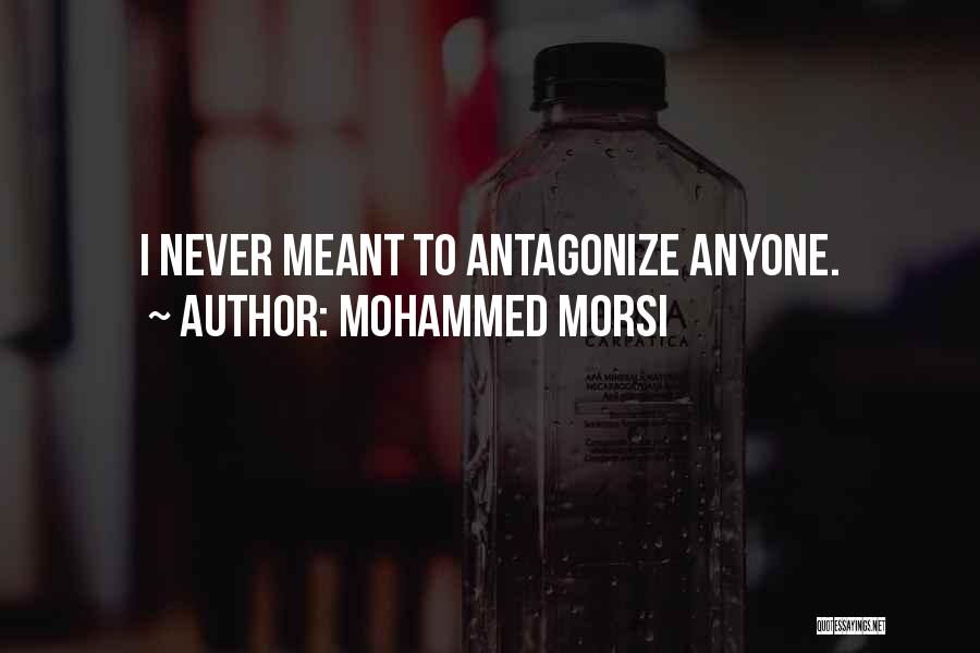 Mohammed Morsi Quotes: I Never Meant To Antagonize Anyone.