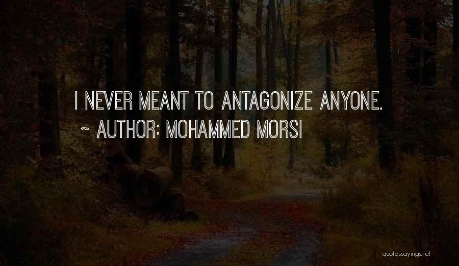 Mohammed Morsi Quotes: I Never Meant To Antagonize Anyone.