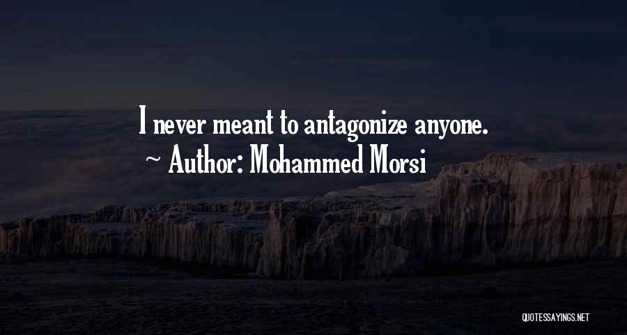 Mohammed Morsi Quotes: I Never Meant To Antagonize Anyone.