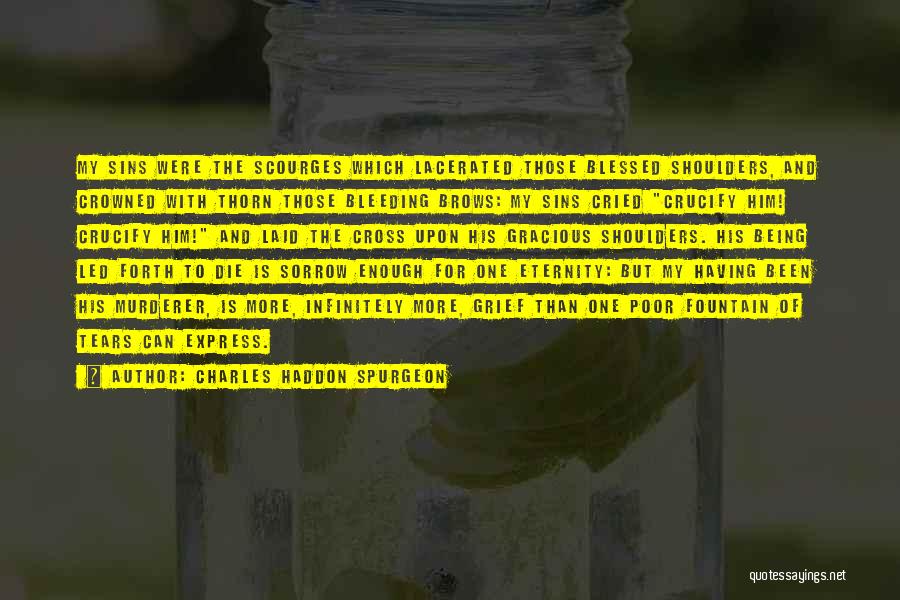 Charles Haddon Spurgeon Quotes: My Sins Were The Scourges Which Lacerated Those Blessed Shoulders, And Crowned With Thorn Those Bleeding Brows: My Sins Cried
