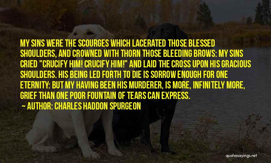 Charles Haddon Spurgeon Quotes: My Sins Were The Scourges Which Lacerated Those Blessed Shoulders, And Crowned With Thorn Those Bleeding Brows: My Sins Cried