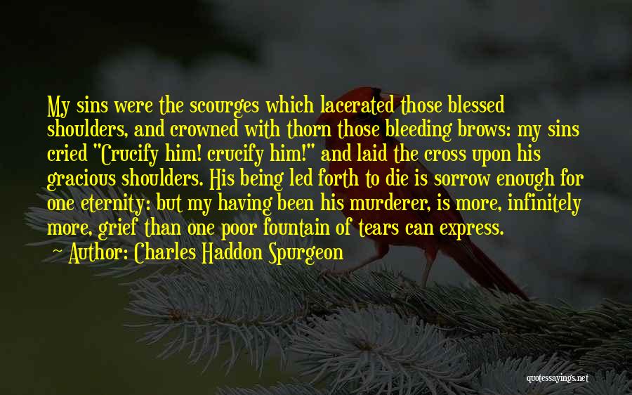 Charles Haddon Spurgeon Quotes: My Sins Were The Scourges Which Lacerated Those Blessed Shoulders, And Crowned With Thorn Those Bleeding Brows: My Sins Cried