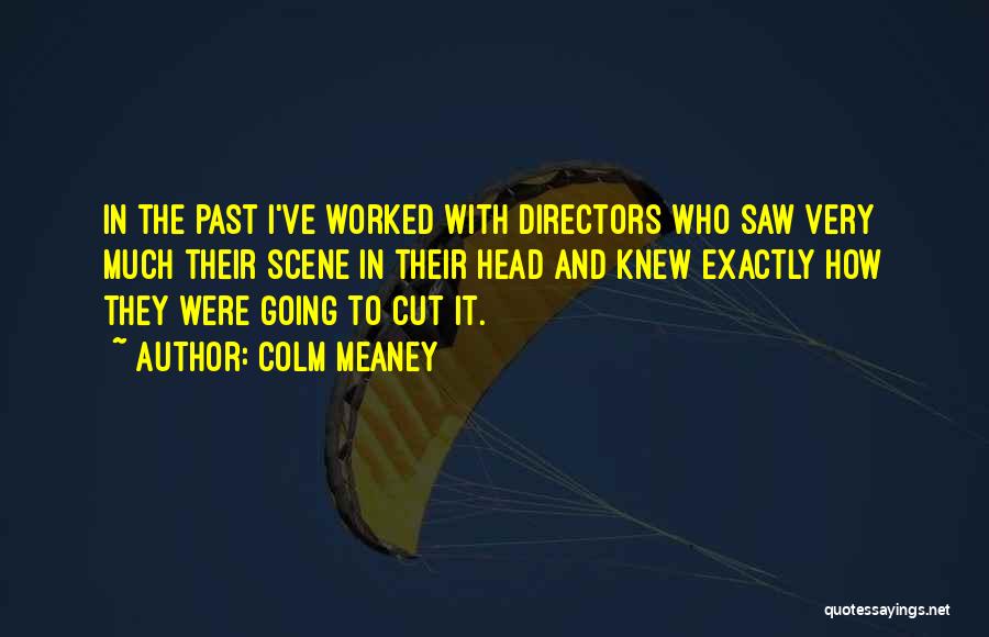 Colm Meaney Quotes: In The Past I've Worked With Directors Who Saw Very Much Their Scene In Their Head And Knew Exactly How