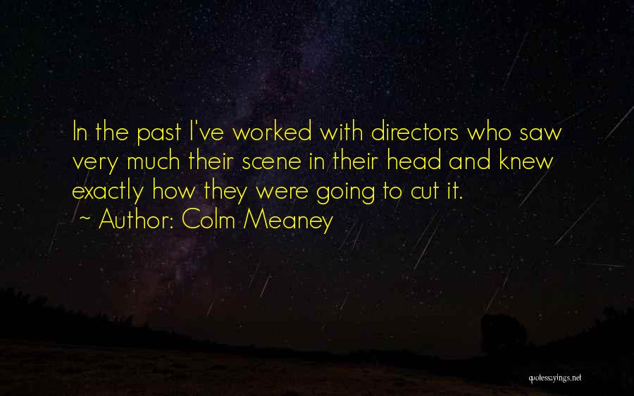 Colm Meaney Quotes: In The Past I've Worked With Directors Who Saw Very Much Their Scene In Their Head And Knew Exactly How