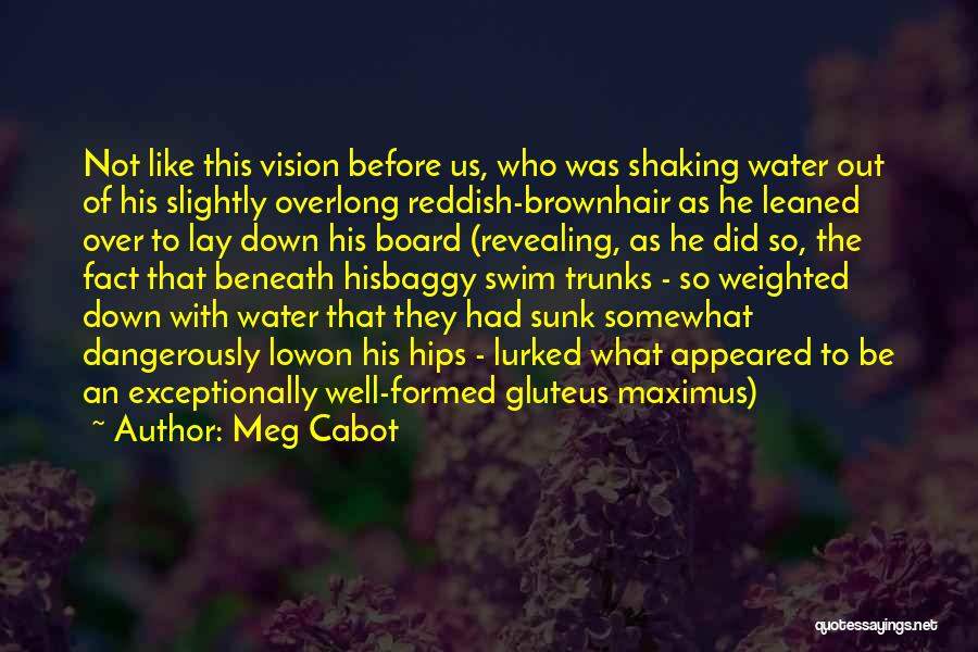 Meg Cabot Quotes: Not Like This Vision Before Us, Who Was Shaking Water Out Of His Slightly Overlong Reddish-brownhair As He Leaned Over