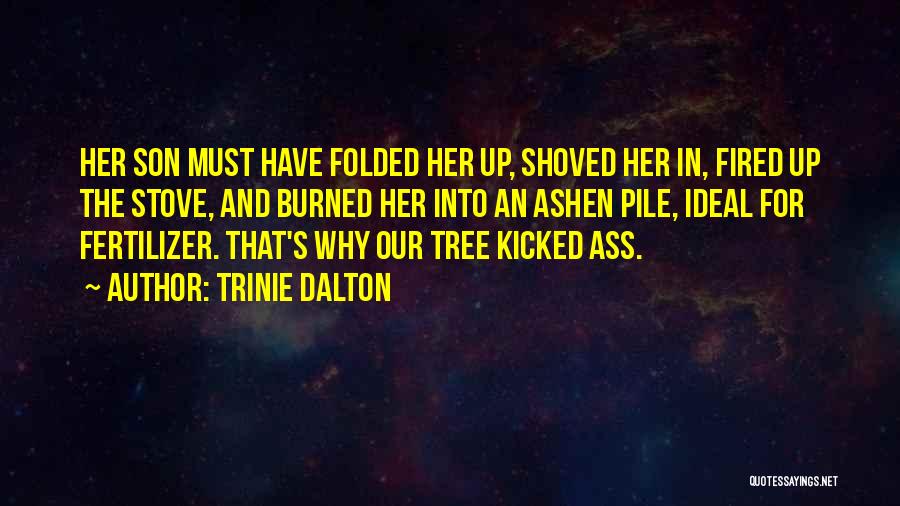 Trinie Dalton Quotes: Her Son Must Have Folded Her Up, Shoved Her In, Fired Up The Stove, And Burned Her Into An Ashen