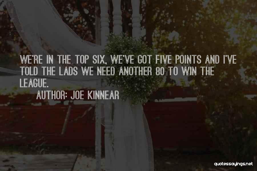 Joe Kinnear Quotes: We're In The Top Six, We've Got Five Points And I've Told The Lads We Need Another 80 To Win