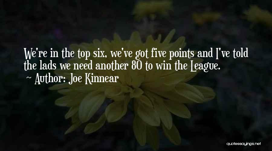 Joe Kinnear Quotes: We're In The Top Six, We've Got Five Points And I've Told The Lads We Need Another 80 To Win