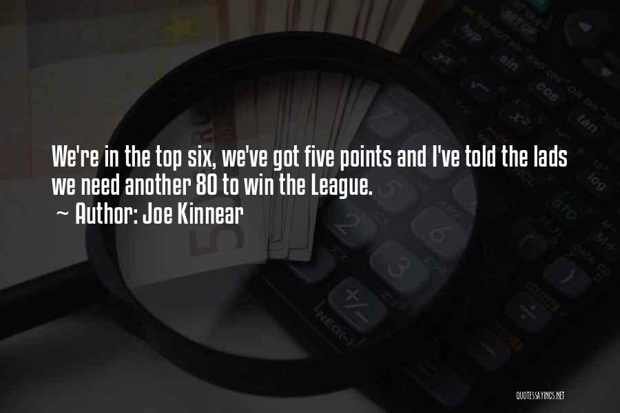 Joe Kinnear Quotes: We're In The Top Six, We've Got Five Points And I've Told The Lads We Need Another 80 To Win