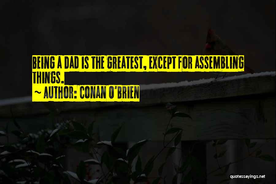 Conan O'Brien Quotes: Being A Dad Is The Greatest, Except For Assembling Things.