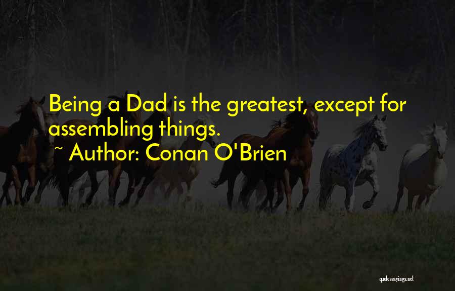 Conan O'Brien Quotes: Being A Dad Is The Greatest, Except For Assembling Things.