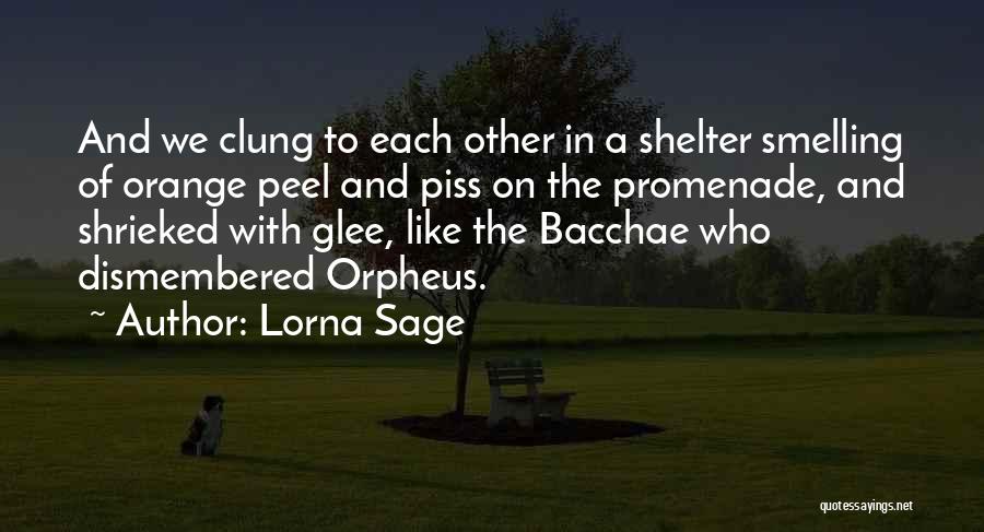 Lorna Sage Quotes: And We Clung To Each Other In A Shelter Smelling Of Orange Peel And Piss On The Promenade, And Shrieked