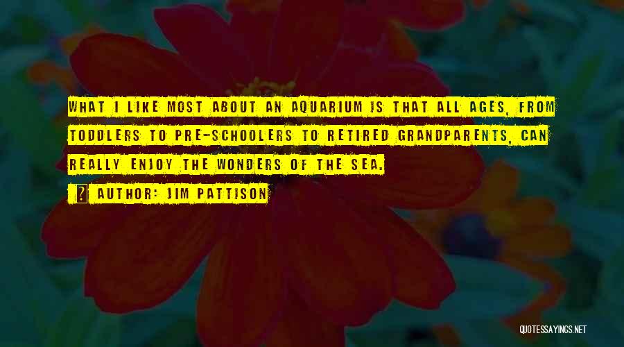 Jim Pattison Quotes: What I Like Most About An Aquarium Is That All Ages, From Toddlers To Pre-schoolers To Retired Grandparents, Can Really