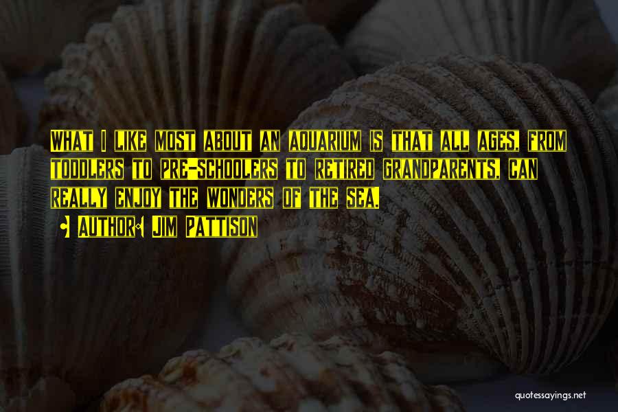 Jim Pattison Quotes: What I Like Most About An Aquarium Is That All Ages, From Toddlers To Pre-schoolers To Retired Grandparents, Can Really