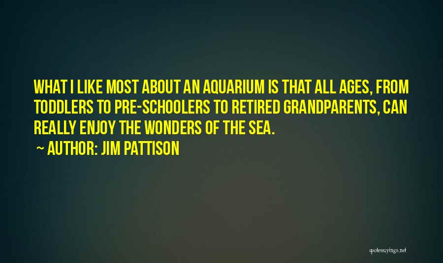 Jim Pattison Quotes: What I Like Most About An Aquarium Is That All Ages, From Toddlers To Pre-schoolers To Retired Grandparents, Can Really