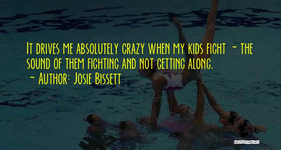 Josie Bissett Quotes: It Drives Me Absolutely Crazy When My Kids Fight - The Sound Of Them Fighting And Not Getting Along.