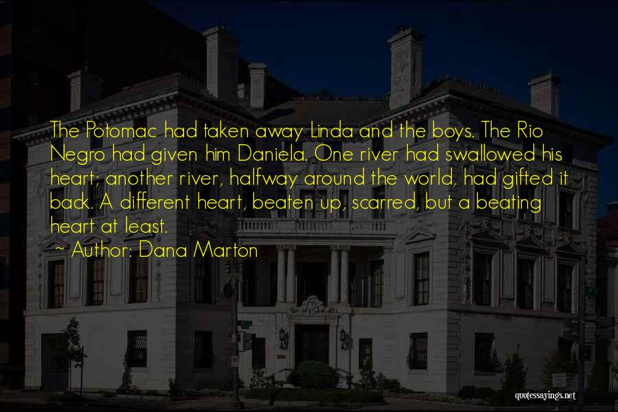 Dana Marton Quotes: The Potomac Had Taken Away Linda And The Boys. The Rio Negro Had Given Him Daniela. One River Had Swallowed