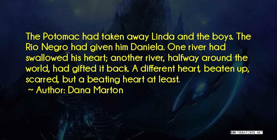 Dana Marton Quotes: The Potomac Had Taken Away Linda And The Boys. The Rio Negro Had Given Him Daniela. One River Had Swallowed