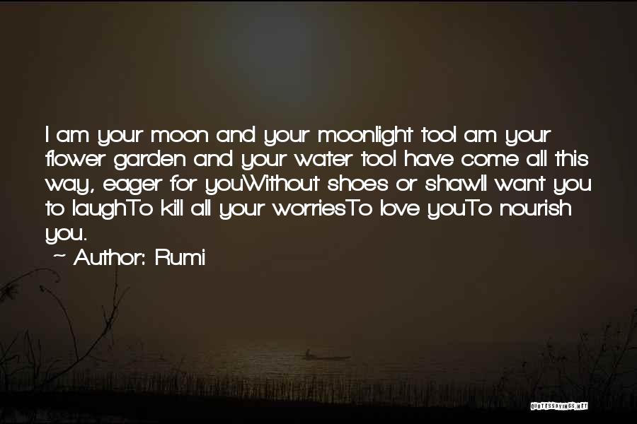 Rumi Quotes: I Am Your Moon And Your Moonlight Tooi Am Your Flower Garden And Your Water Tooi Have Come All This