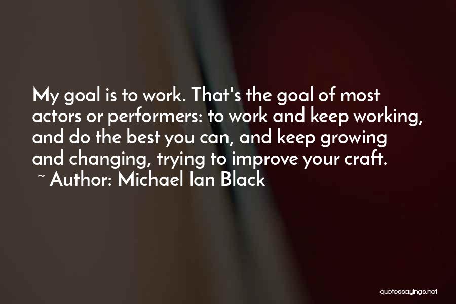 Michael Ian Black Quotes: My Goal Is To Work. That's The Goal Of Most Actors Or Performers: To Work And Keep Working, And Do